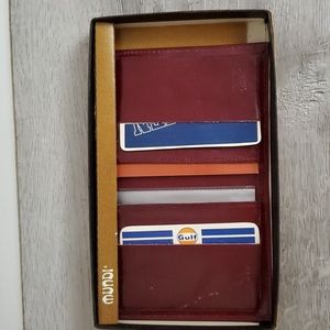 NWT Vintage Renwick  Leather Wallet Billfold in Original Box